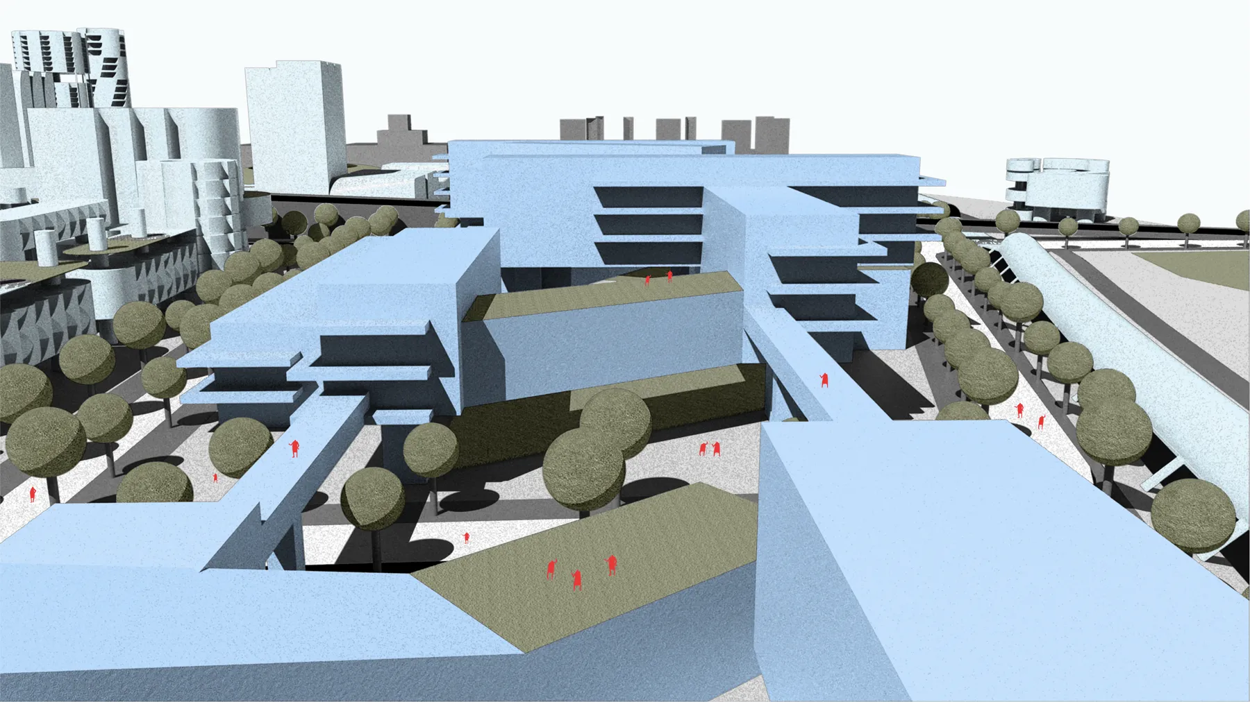 Render of the education and technology campus